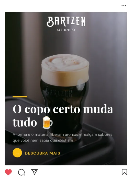 Exemplo de post pronto para Instagram