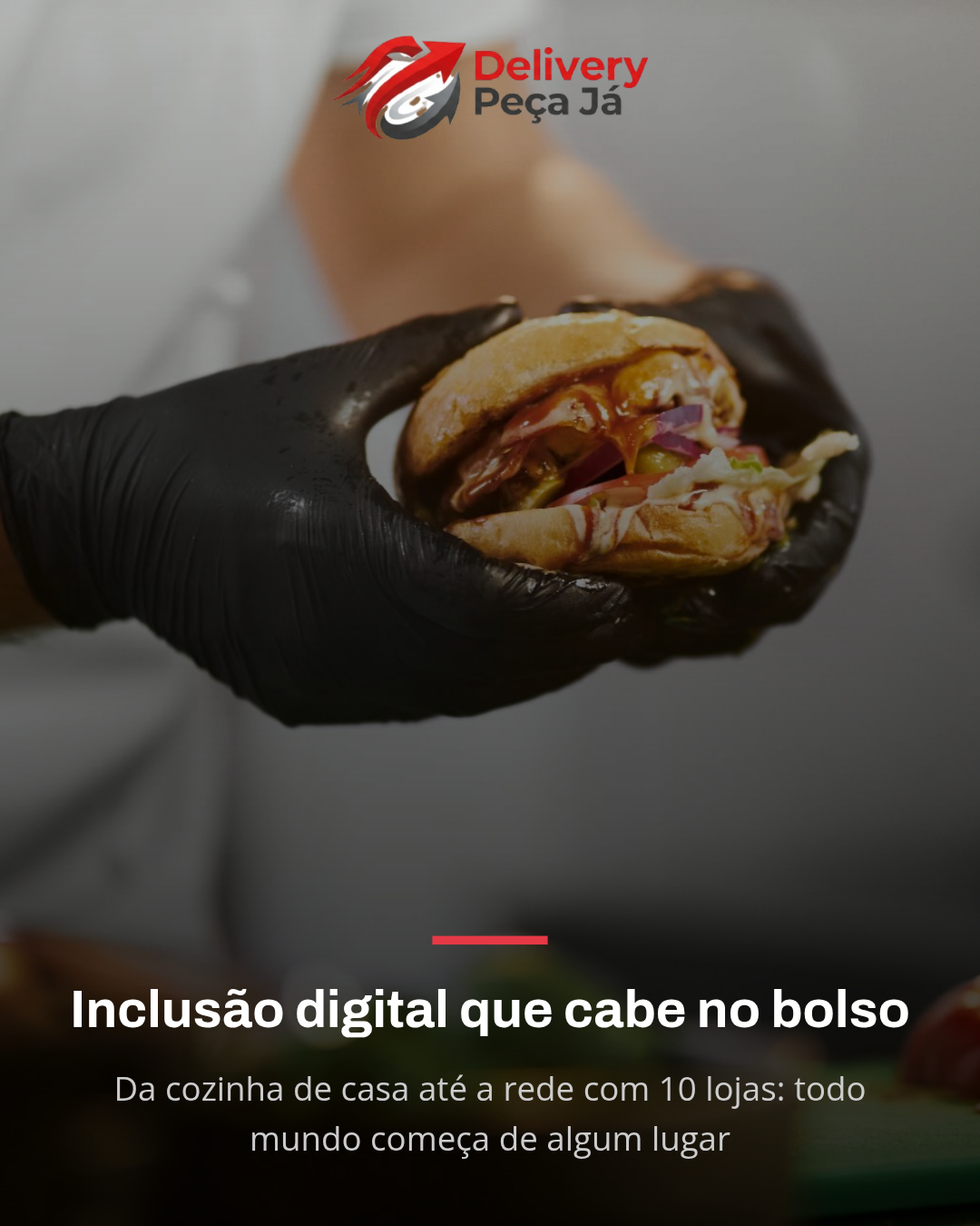 Post pronto para Delivery Peça Já