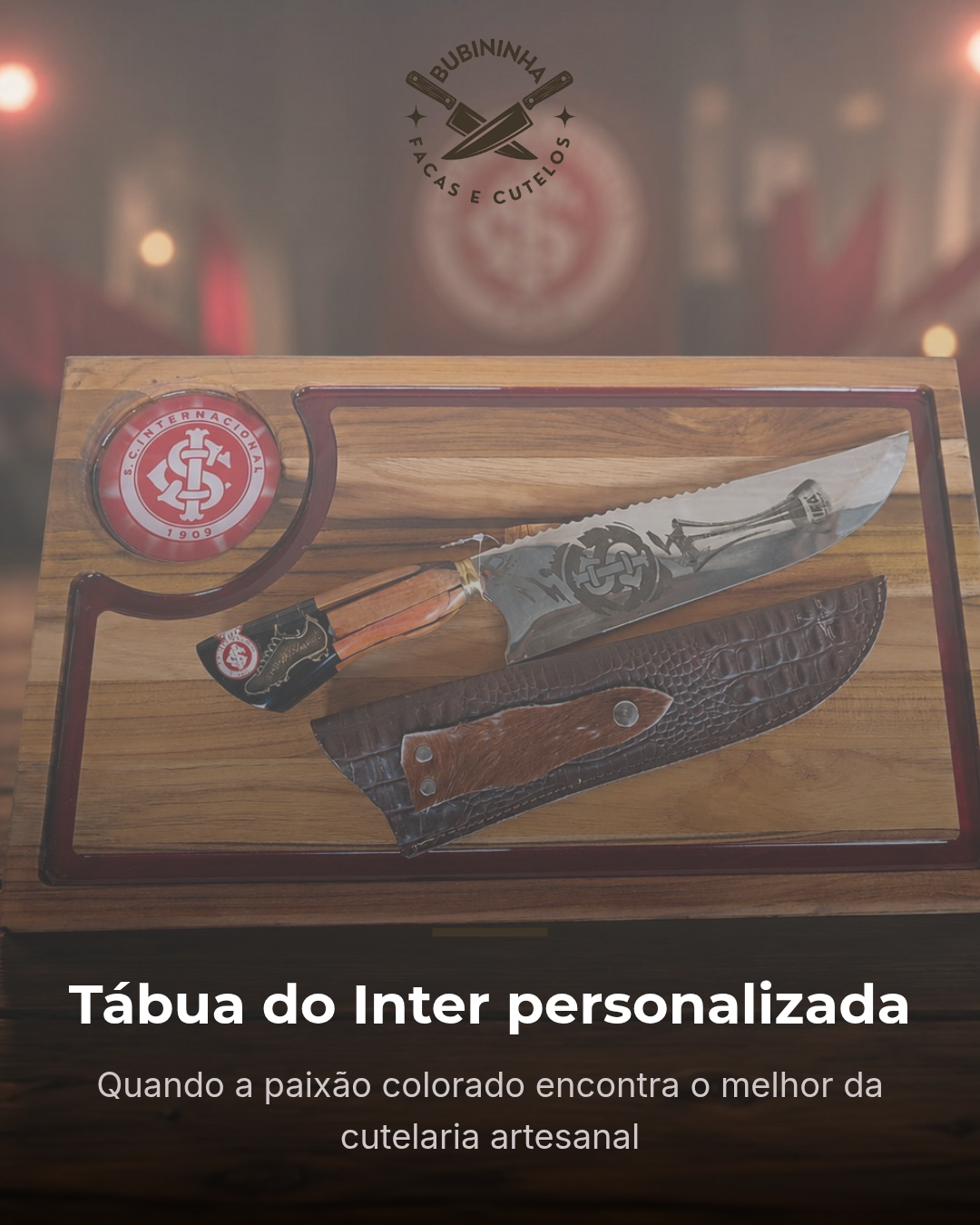Post pronto para Bubininha Facas e Cutelos